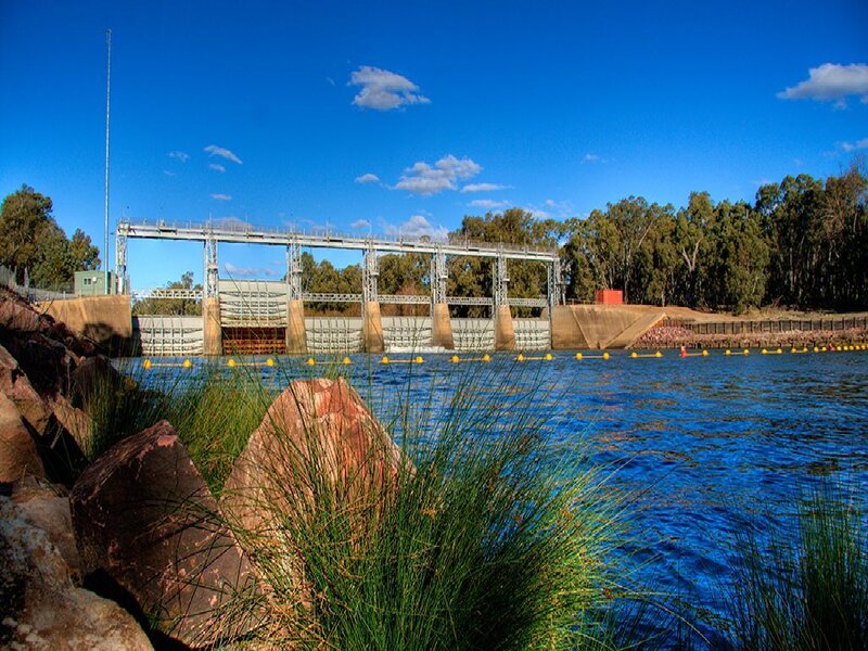 Dam on a sunny day
