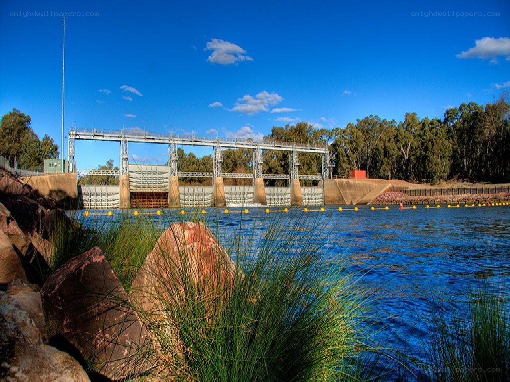 Dam on a sunny day