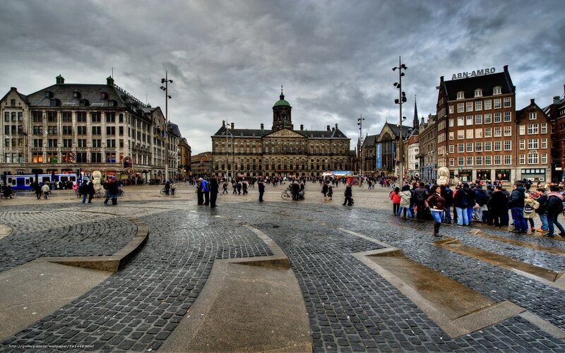 Dam Square in Amsterdam