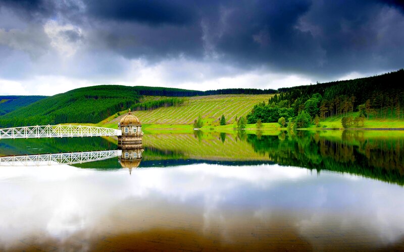 Dam with Bridge and Tower
