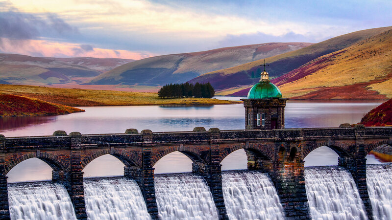Dam with Green Dome