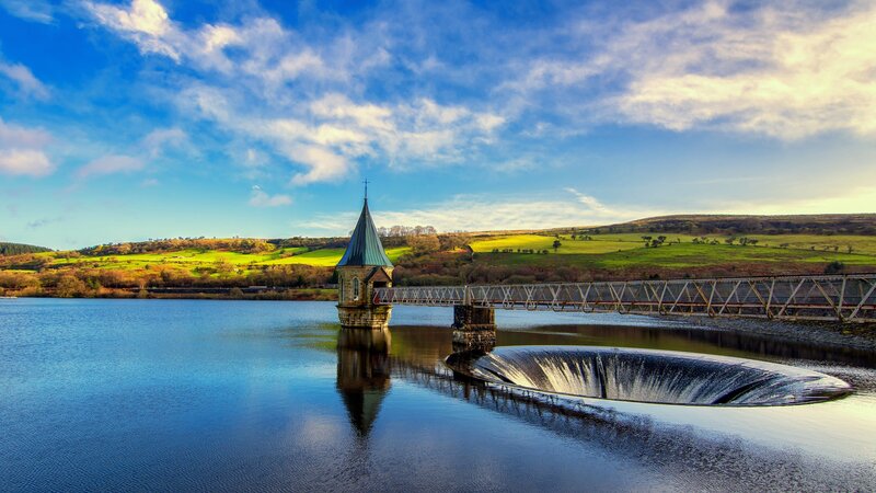 Dam with Spire Tower