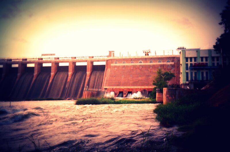 Dam with Water Flow