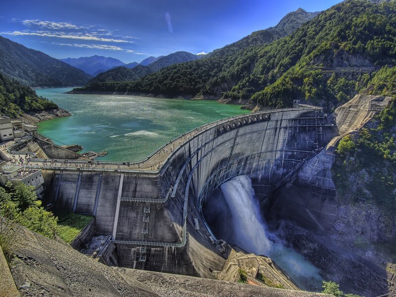 Dam with Water Release