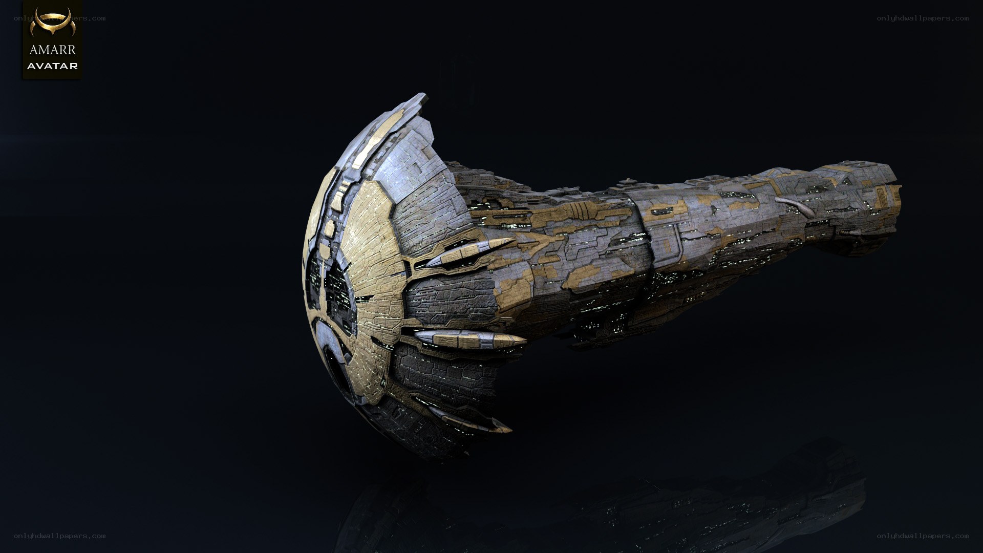 damaged alien spacecraft