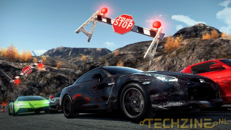 Damaged Black Sports Car