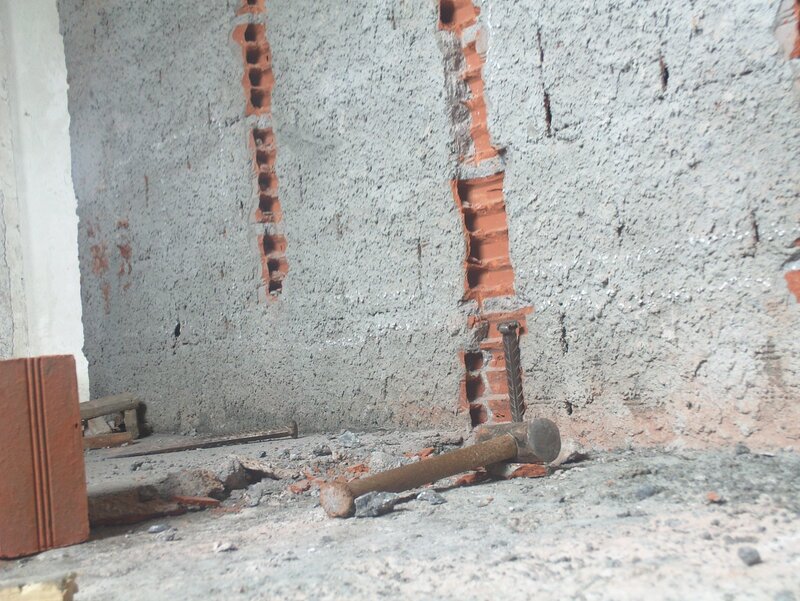 Damaged Brick Wall