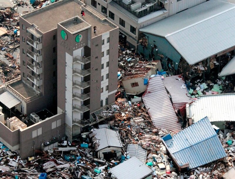 Damaged Building Debris