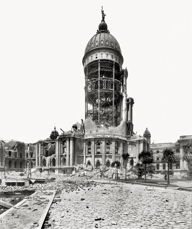 Damaged capitol building