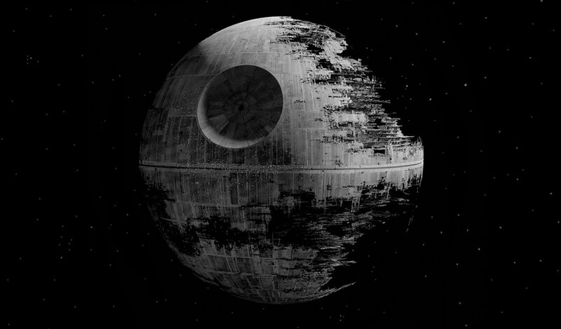 Damaged Death Star — Black