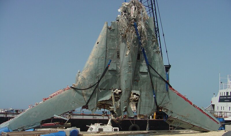 Damaged Fighter Jet