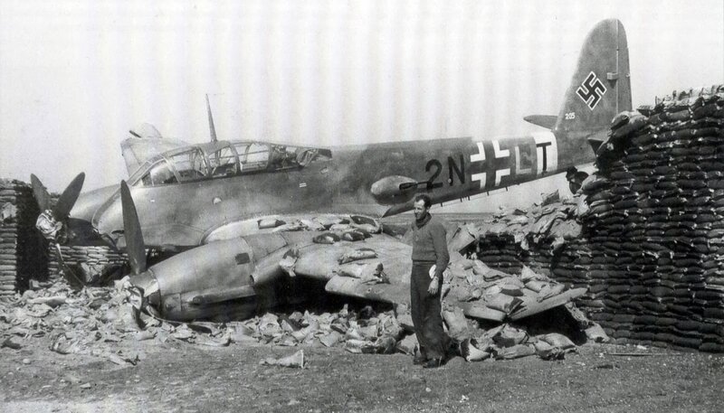 Damaged German Aircraft