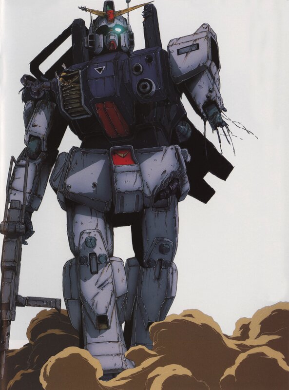damaged gundam robot