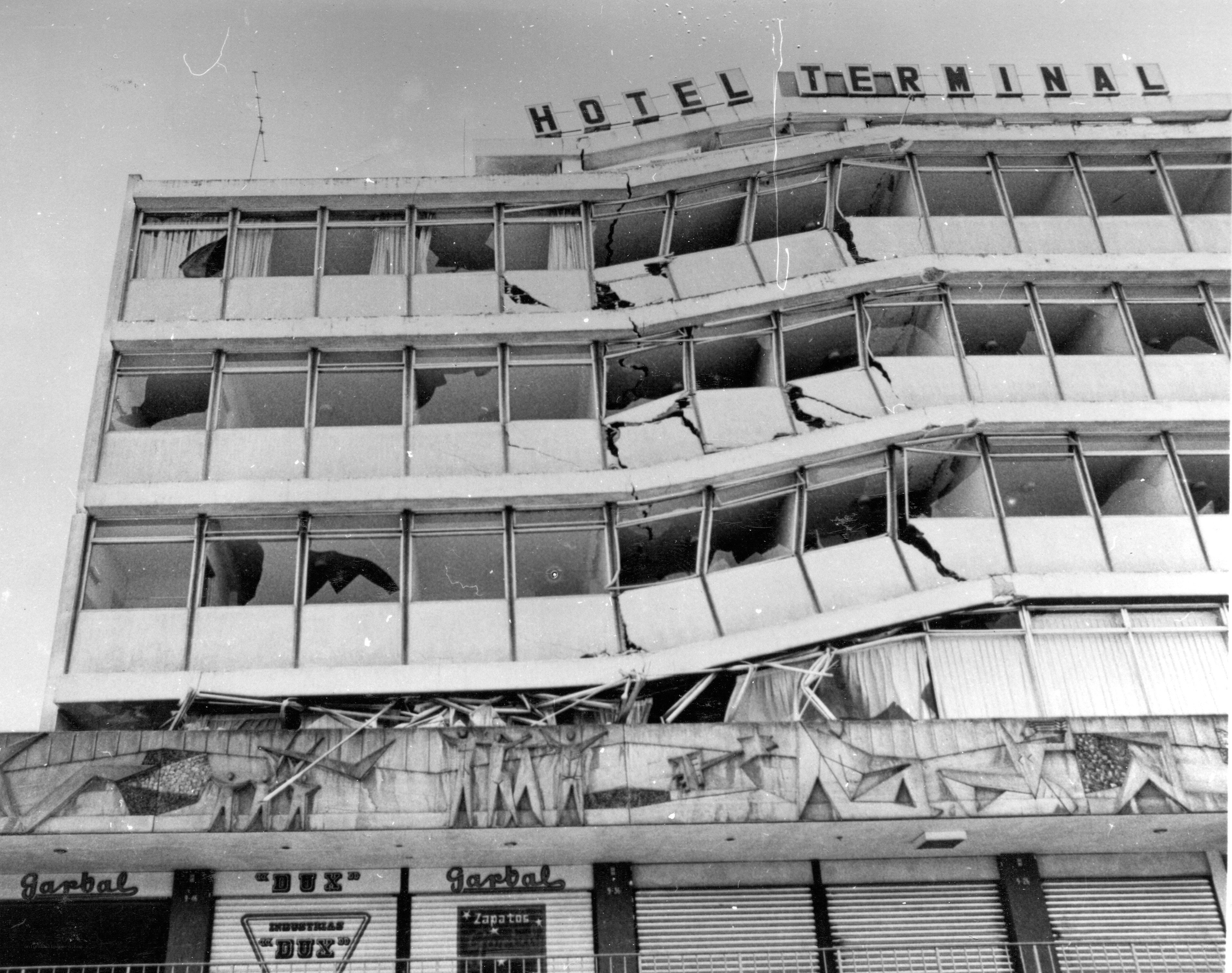 Damaged Hotel Terminal building