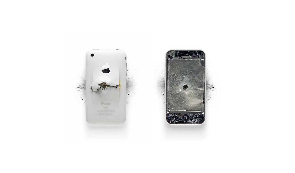 Damaged iPhone phones