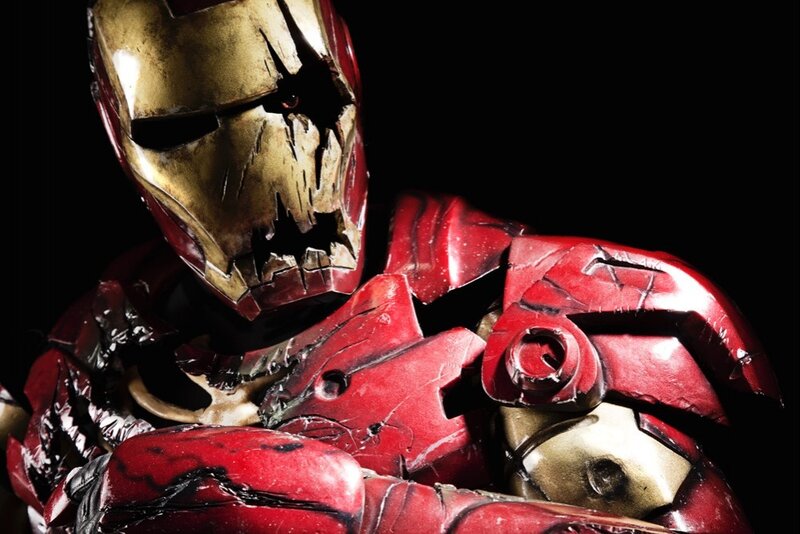 Damaged Iron Man Suit — Red