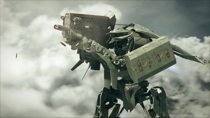 Damaged Mech Robot — Gray, Dramatic