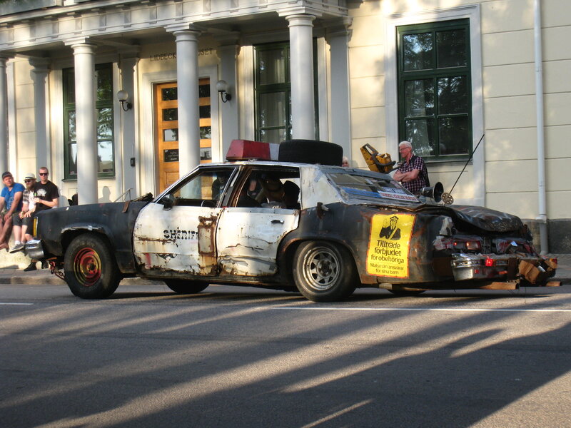 Damaged Police Car