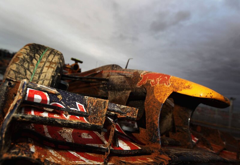 Damaged Race Car
