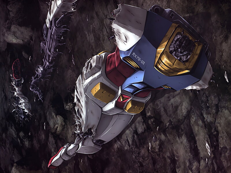 damaged robot in cave