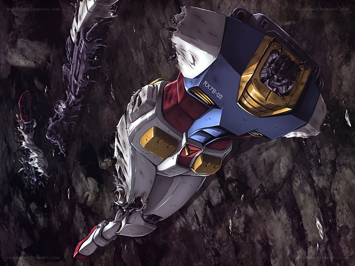 damaged robot in cave