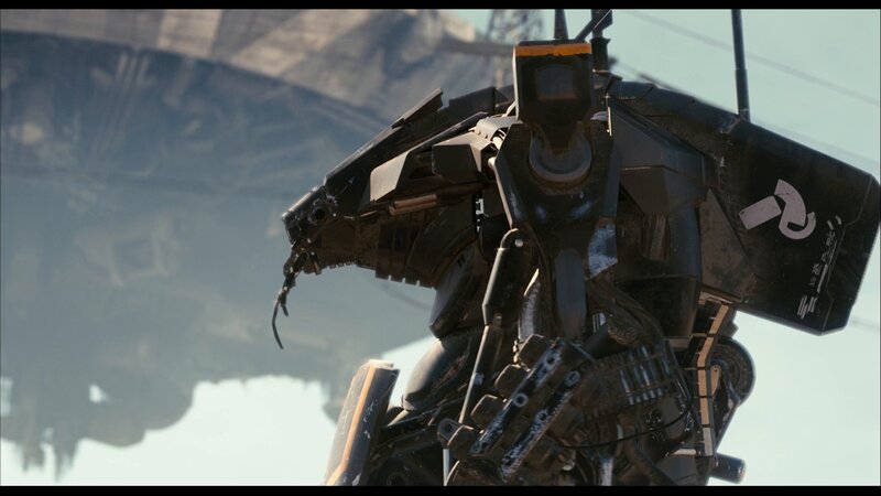 Damaged Robot Mech — Black