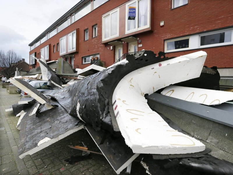 Damaged Roof Debris