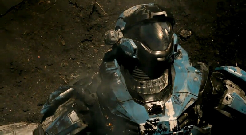 damaged soldier in armor