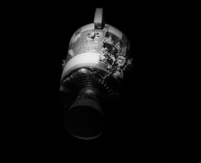 Damaged Spacecraft Module — Black
