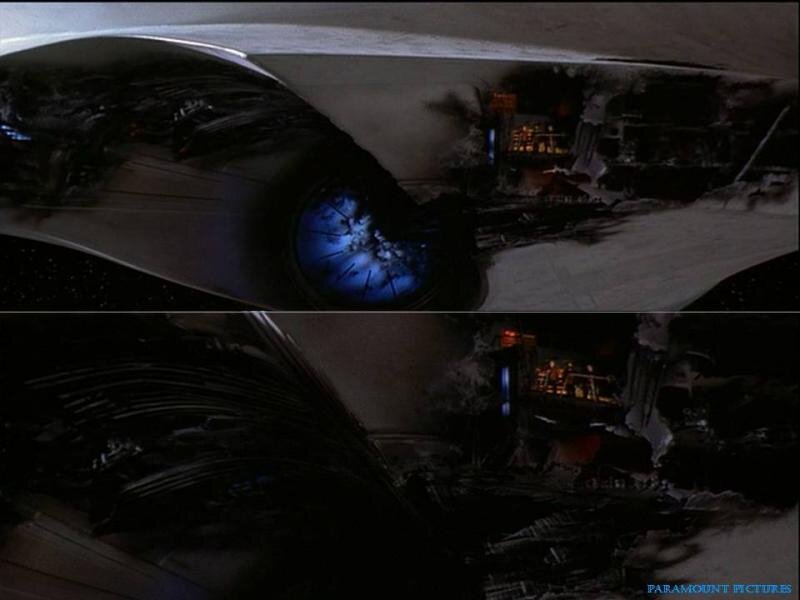 Damaged Spaceship Cockpit