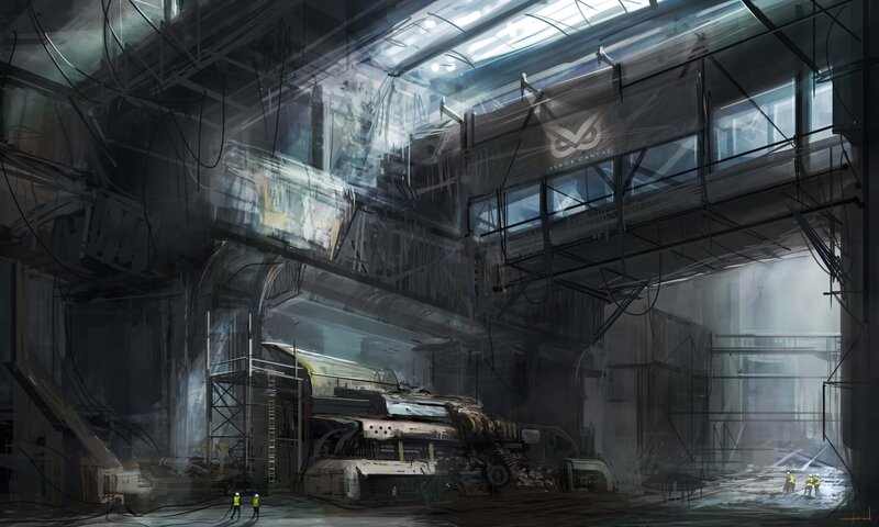 Damaged Vehicle in Hangar