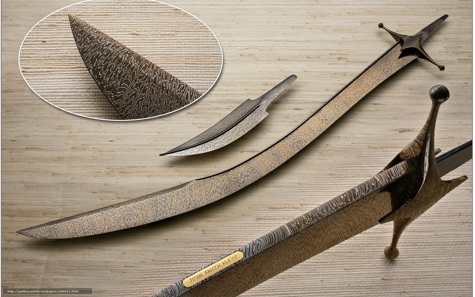 Damascus steel sword