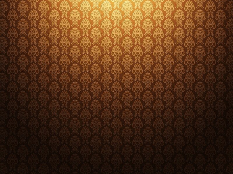 Damask Pattern Wallpaper — Brown, Luxurious