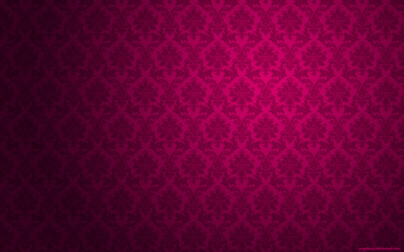Damask Pattern Wallpaper — Magenta