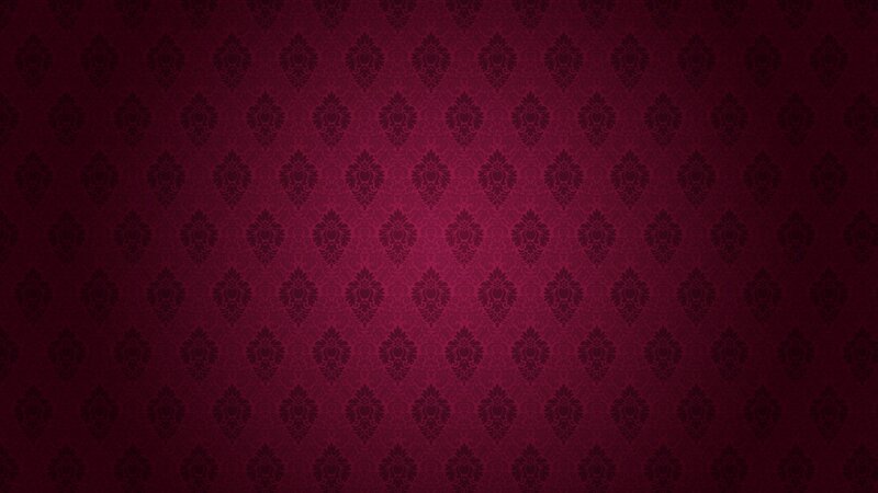 Damask Pattern Wallpaper — Maroon