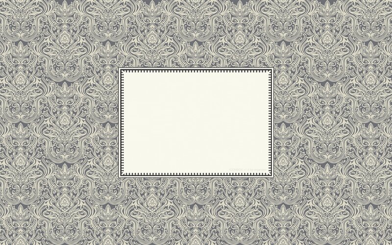damask pattern with frame