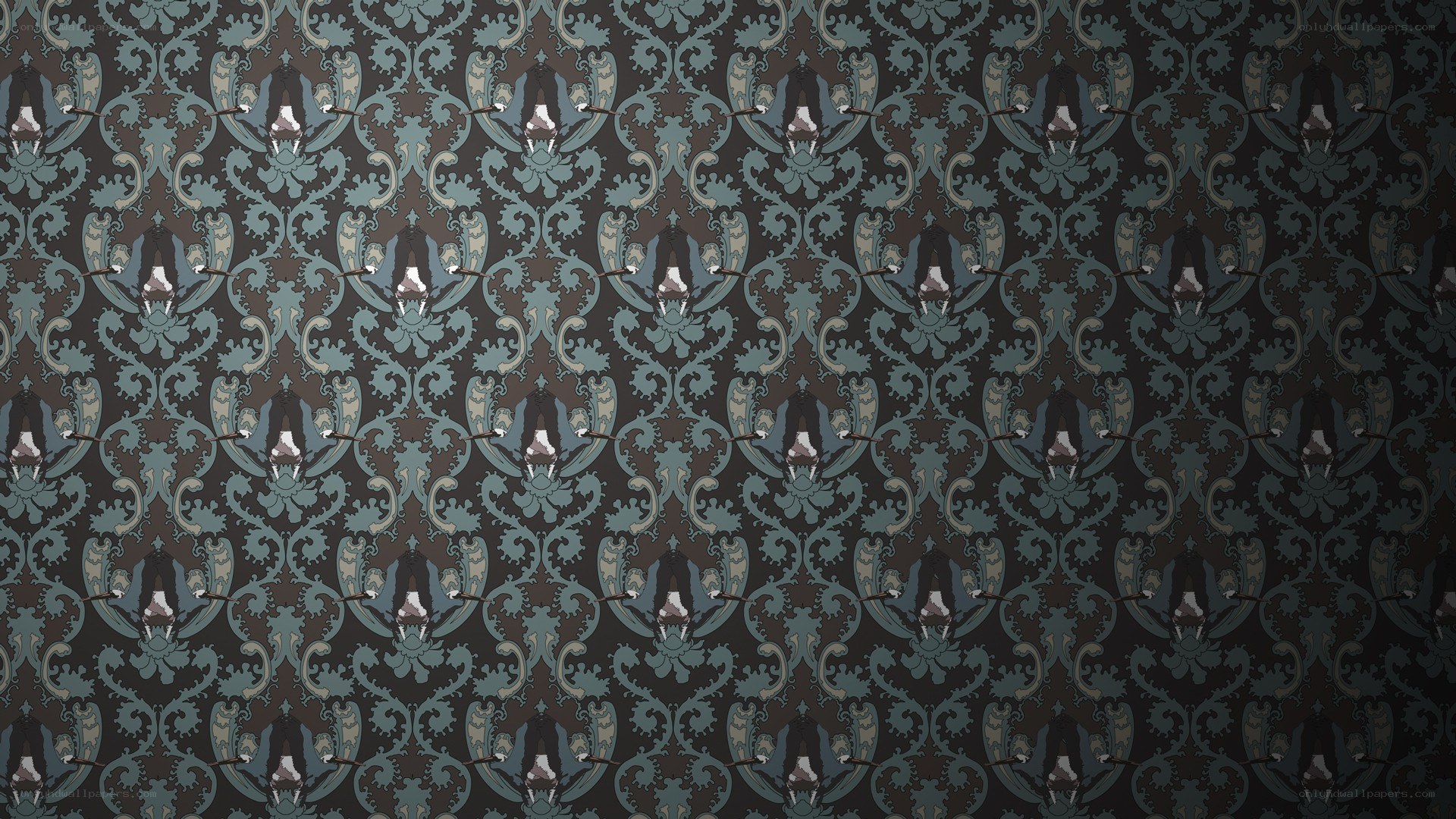 damask wallpaper pattern