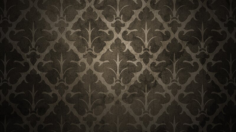 Damask Wallpaper Pattern — Black, Dark, Digital Art