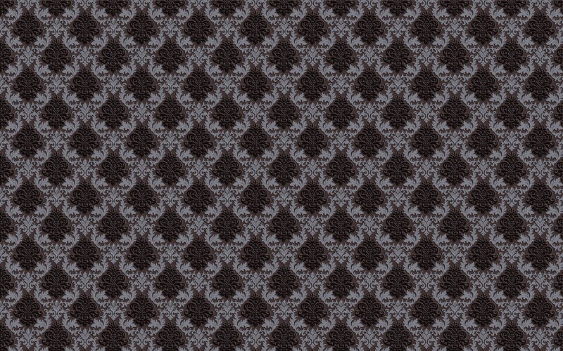 Damask Wallpaper Pattern — Black, Formal