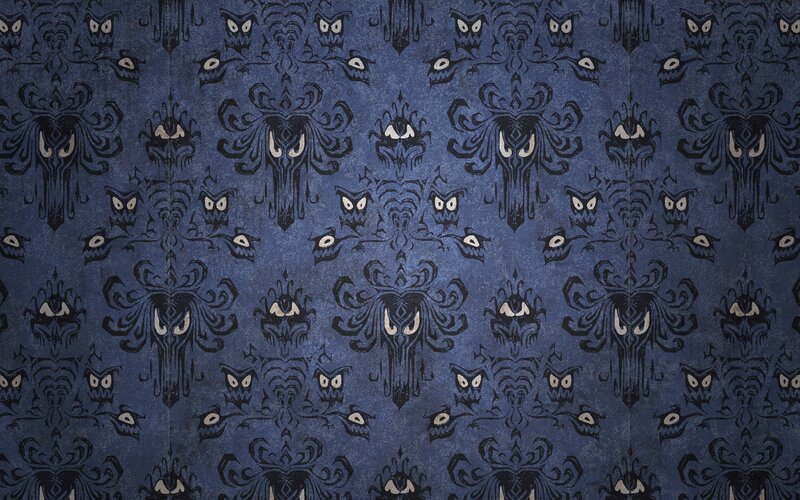 Damask Wallpaper Pattern — Blue