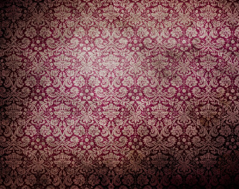 Damask Wallpaper Pattern — Maroon