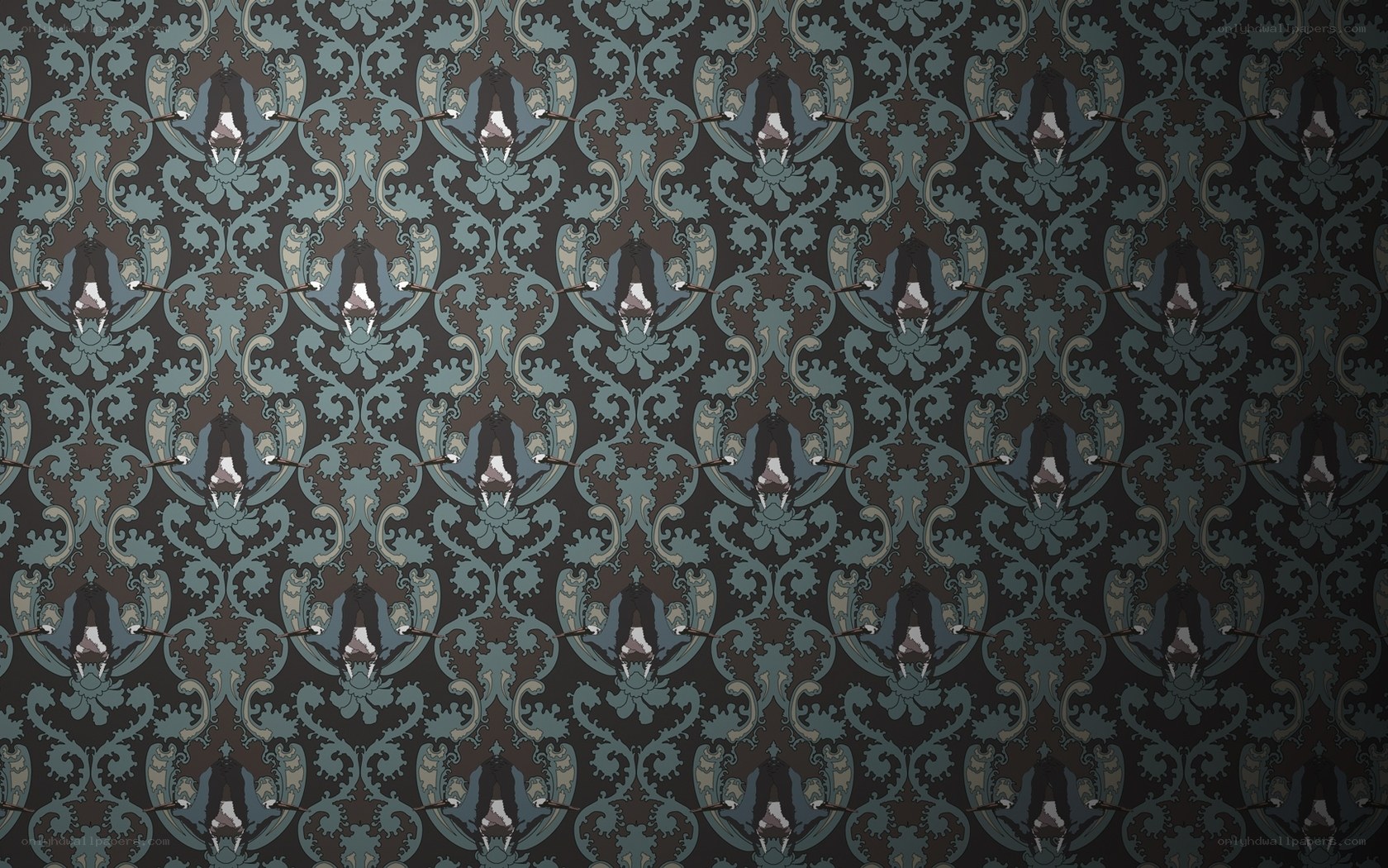 damask wallpaper pattern