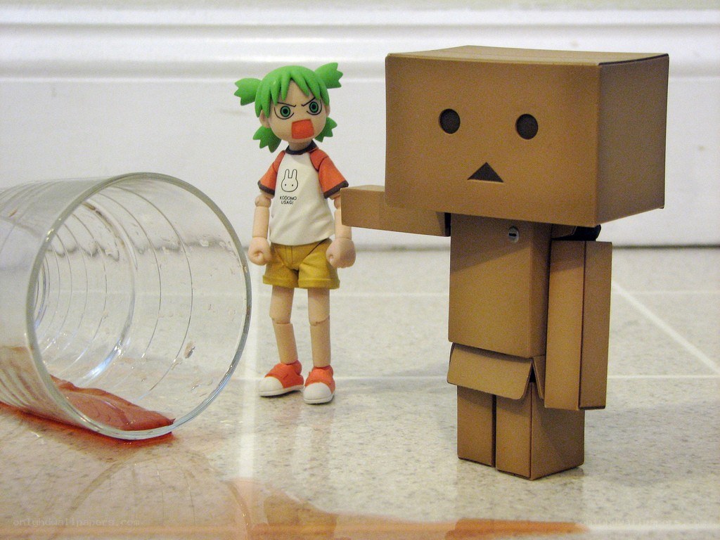 Danbo and Konata figurine