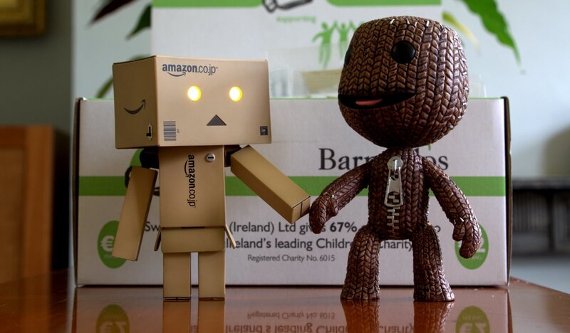 Danbo and Sackboy figures