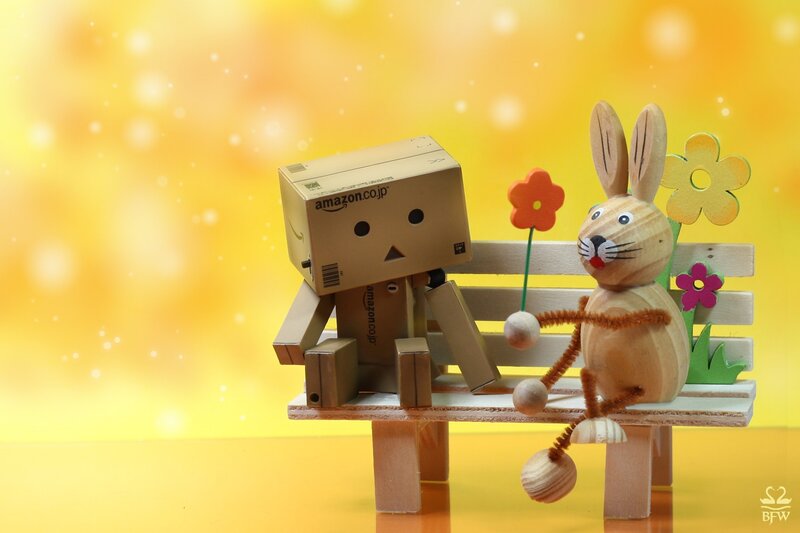 Danbo and Wooden Rabbit
