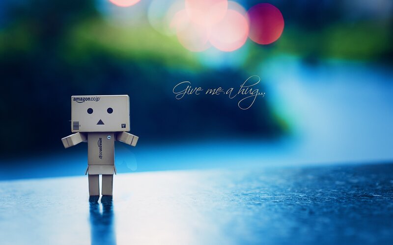Danbo asks for a hug
