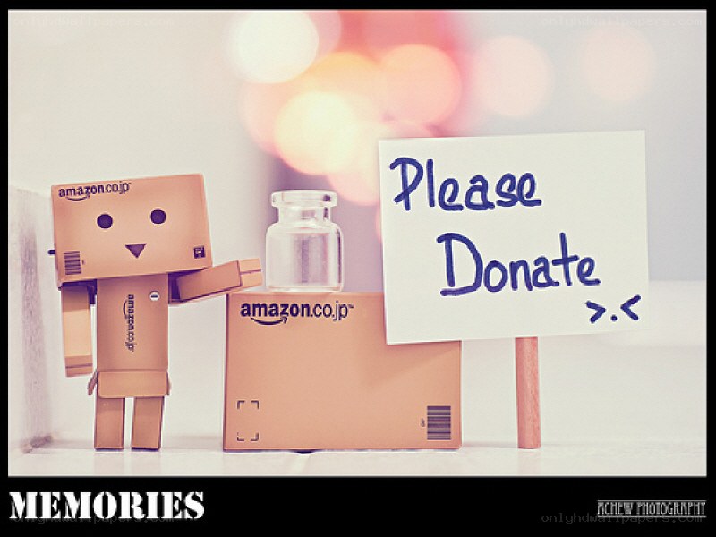 Danbo asks for donations