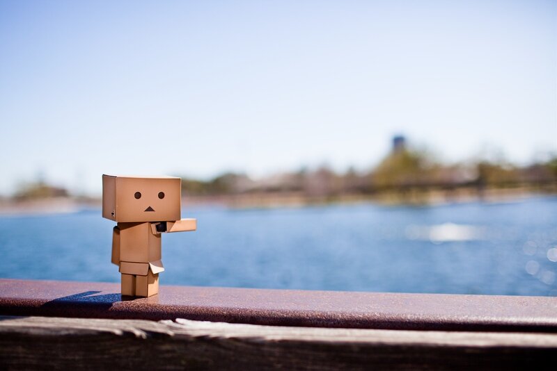Danbo by the water
