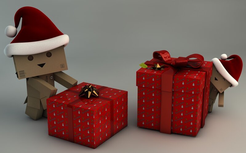 Danbo Characters with Gifts