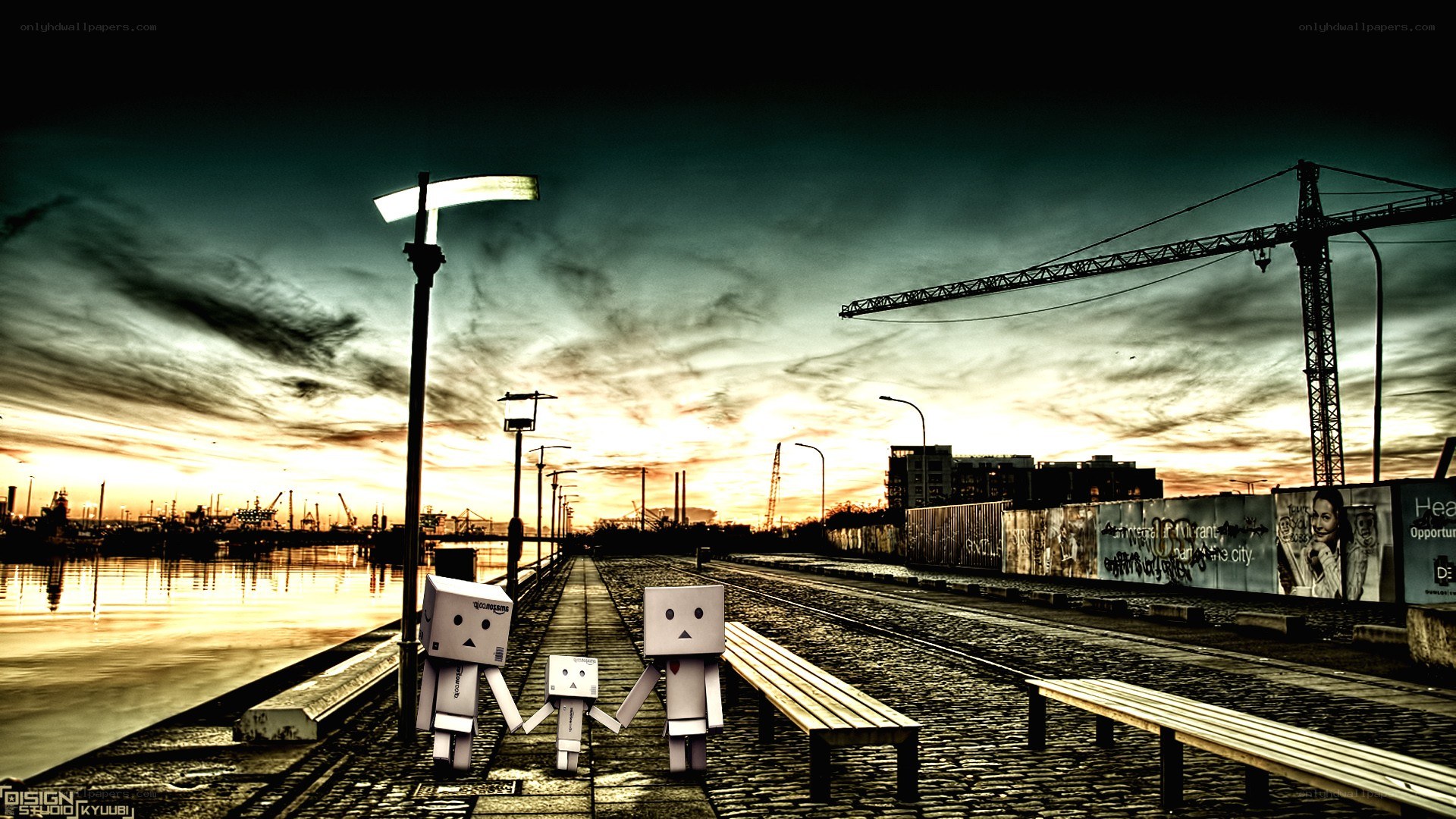 Danbo family at sunset